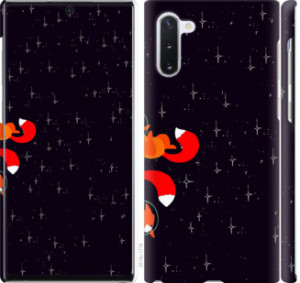Чехол Лисички в космосе для Samsung Galaxy Note 10