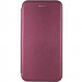 Кожаный чехол-книжка Classy для Motorola Moto G05 / E15 (Бордовый)