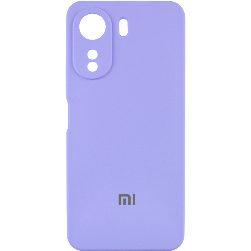 Чехол Silicone Cover Lakshmi Full Camera (AAA) with Logo для Xiaomi Redmi 13C / Poco C65 (Сиреневый / Dasheen)