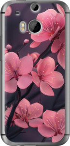 Чехол Пурпурная сакура для HTC One M8