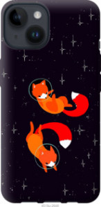 Чехол Лисички в космосе для iPhone 14