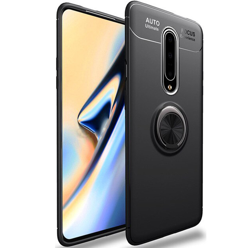 

TPU чохол Deen ColorRing під магнітний тримач (opp) на OnePlus 7 Pro (Чорний / Чорний) 896683