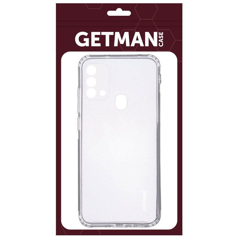 Фото TPU чехол GETMAN Clear 1,0 mm для Samsung Galaxy M21s (Бесцветный (прозрачный)) на vchehle.ua