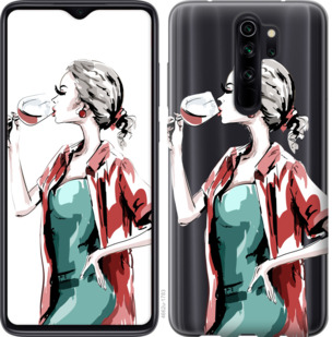 

Чохол Дівчина з келихом на Xiaomi Redmi Note 8 Pro 841640