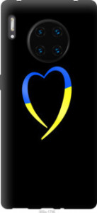 Чехол Жёлто-голубое сердце для Huawei Mate 30 Pro