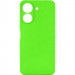 Чехол TPU GETMAN Liquid Silk Full Camera для Xiaomi Redmi 13C / Poco C65 (Салатовый / Neon Green)