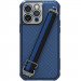 Карбонова накладка Nillkin Strap Magnetic Case для Apple iPhone 14 Pro Max (6.7") (Blue)