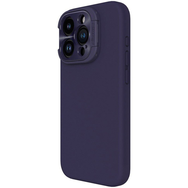 Фото Чехол Silicone Nillkin LensWing Magnetic для Apple iPhone 15 Pro (6.1") (Фиолетовый / Deep Purple) на vchehle.ua