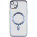 Фото TPU чохол Fibra Chrome with Magnetic safe на Apple iPhone 15 (6.1") (Sierra Blue) на vchehle.ua