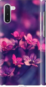 Чехол Пурпурные цветы для Samsung Galaxy Note 10