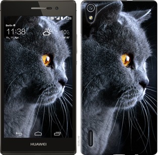 

Чехол Красивый кот для Huawei Ascend P7 117116