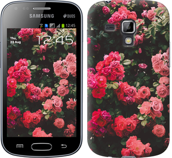 

Чехол Куст с розами для Samsung Galaxy S Duos s7562 639092