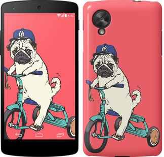 

Чохол Мопс на велосипеді на LG X Power K220DS 87699