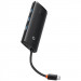 Фото Переходник HUB Baseus Lite Series 5in1 (Type-C to HDMI + 3xUSB 3.0 + PD) (WKQX04) (Черный) на vchehle.ua