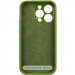 Фото Чехол Silicone Case Full Camera Protective (AA) NO LOGO для Apple iPhone 16 (6.1") (Зеленый / Dark Olive) на vchehle.ua