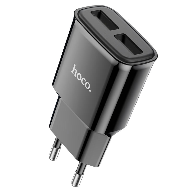 СЗУ Hoco C88A Star round 2.4A (2USB-A) (Черный)