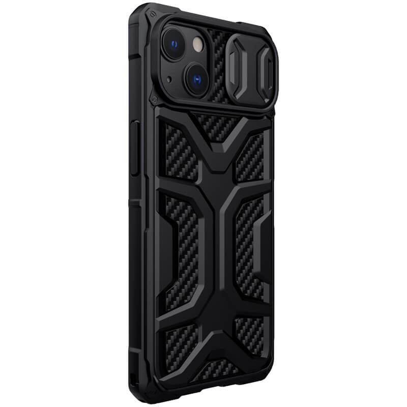 TPU+PC чохол Nillkin CamShield Adventurer (шторка на камеру) на Apple iPhone 13 (6.1") (Чорний) в магазині vchehle.ua