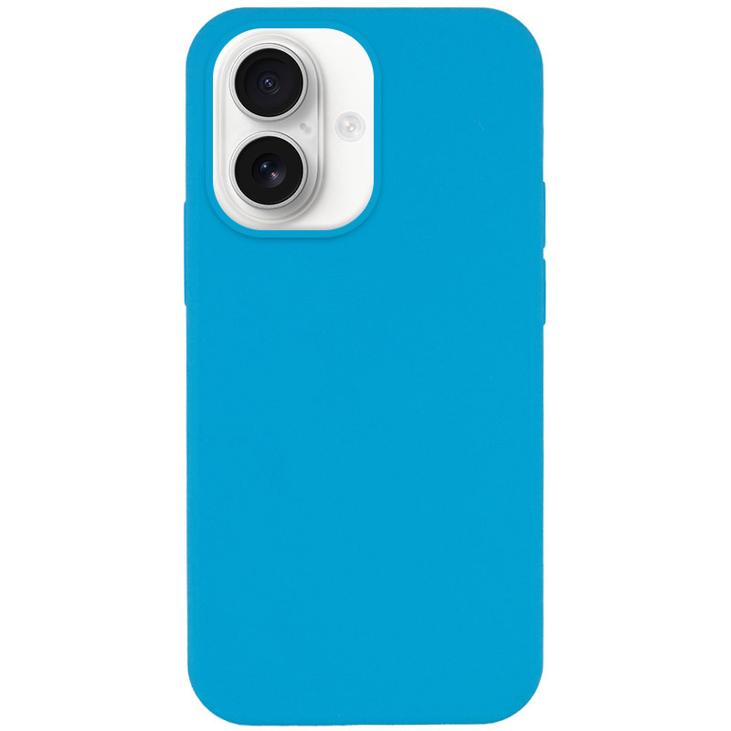 Чохол Silicone Case Full Protective (AA) NO LOGO на Apple iPhone 16 Plus (6.7") (Блакитний / Blue)