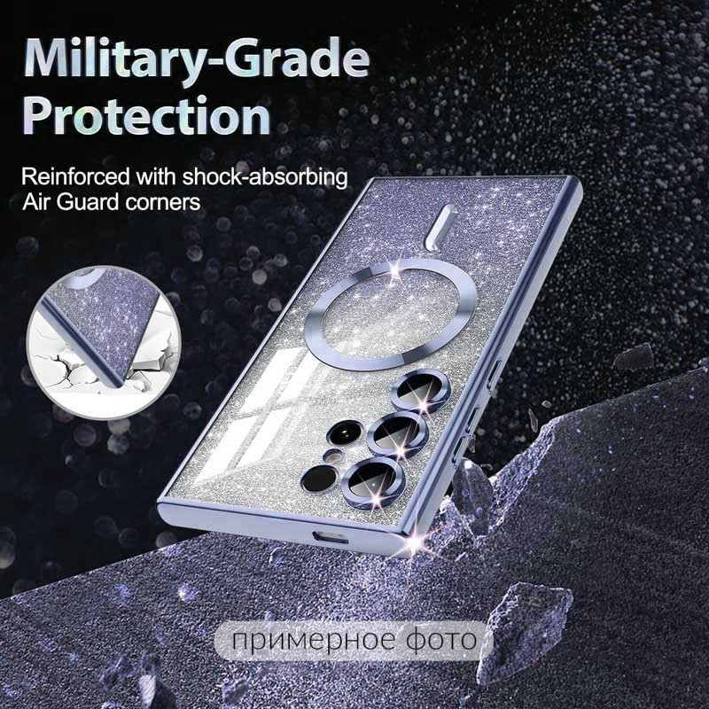 TPU чехол Delight case with Magnetic Safe с защитными линзами на камеру для Samsung Galaxy S21 FE (Серый / Lavender Gray) в магазине vchehle.ua