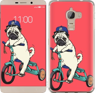 

Чохол Мопс на велосипеді на Huawei Mate S 703041