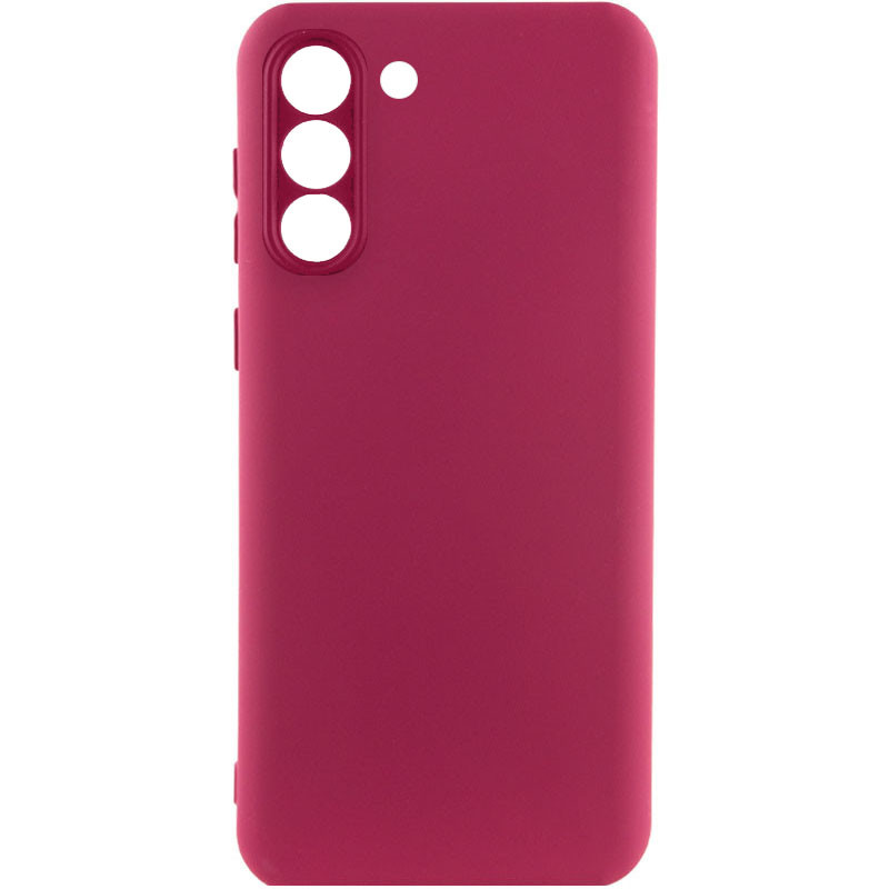 Чохол Silicone Cover Lakshmi Full Camera (A) на Samsung Galaxy S21 (Бордовий / Marsala)