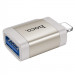 Фото Переходник Hoco UA31A OTG Lightning male to USB female (Gray) в магазине vchehle.ua