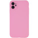 Чохол Silicone Case Full Camera Protective (AA) NO LOGO на Apple iPhone 12 (6.1") (Рожевий / Light pink)