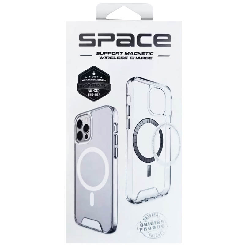 Чехол TPU Space Case with Magnetic Safe для Apple iPhone 14 Pro Max (6.7") (Прозрачный) в магазине vchehle.ua