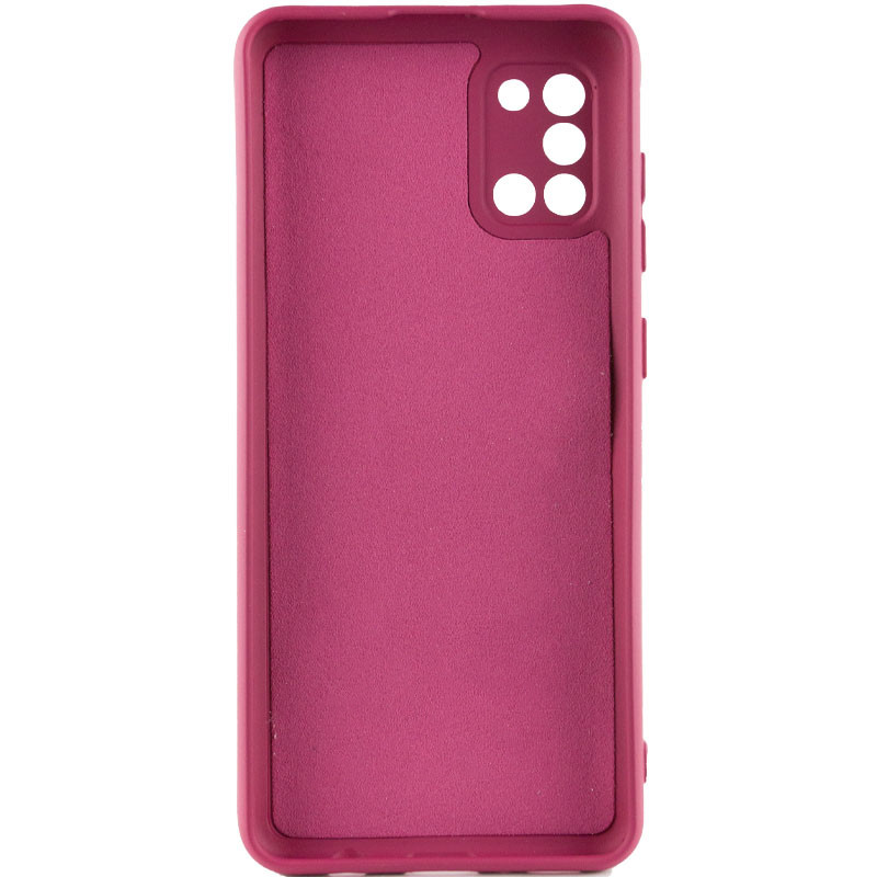 Фото Чохол TPU GETMAN Liquid Silk Full Camera на Samsung Galaxy A31 (Бордовий / Marsala) на vchehle.ua