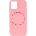 Фото Чехол Silicone Case Full Protective (AA) NO LOGO with Magnetic Safe для Apple iPhone 11 (6.1") (Розовый / Light pink) на vchehle.ua