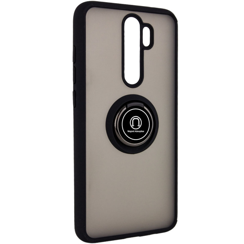 TPU+PC чохол Deen ColorEdgingRing for Magnet на Xiaomi Redmi Note 8 Pro (Чорний)