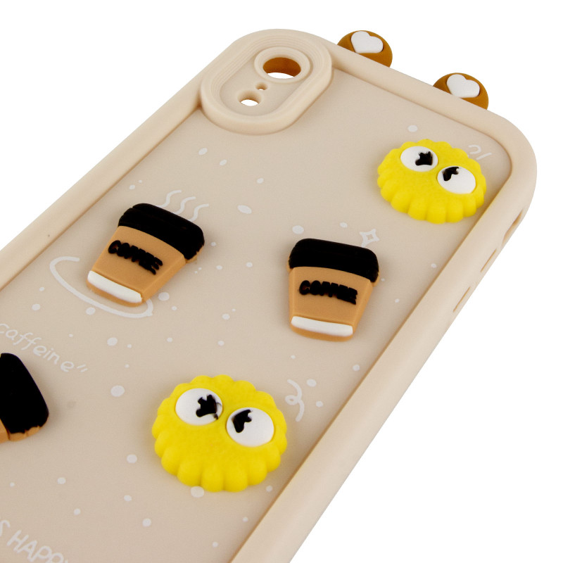 Чохол TPU Toys Case with Ears на Apple iPhone XR (6.1") (Sand) в магазині vchehle.ua