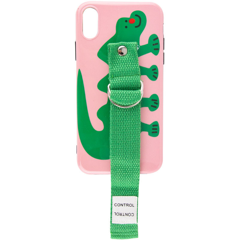 

Чохол Funny Holder з кольоровим ланцюгом на Apple iPhone XS Max (6.5") (Рожевий / Зелений) 1187117