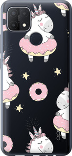 Чехол Единорожки для Oppo A15