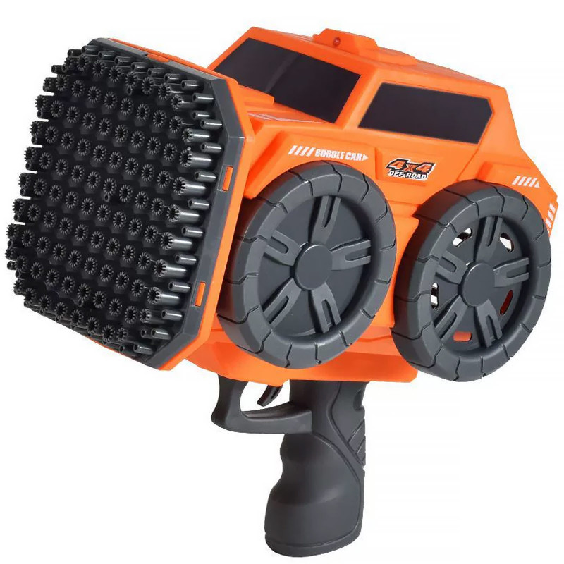 Фото Пістолет з мильними бульбашками SHT KB1294 Car на 139 отворів + 2xbottle 60ml (Orange) в маназині vchehle.ua
