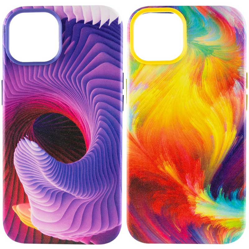 Шкіряний чохол Colour Splash with Magnetic Safe на Apple iPhone 14 (6.1")