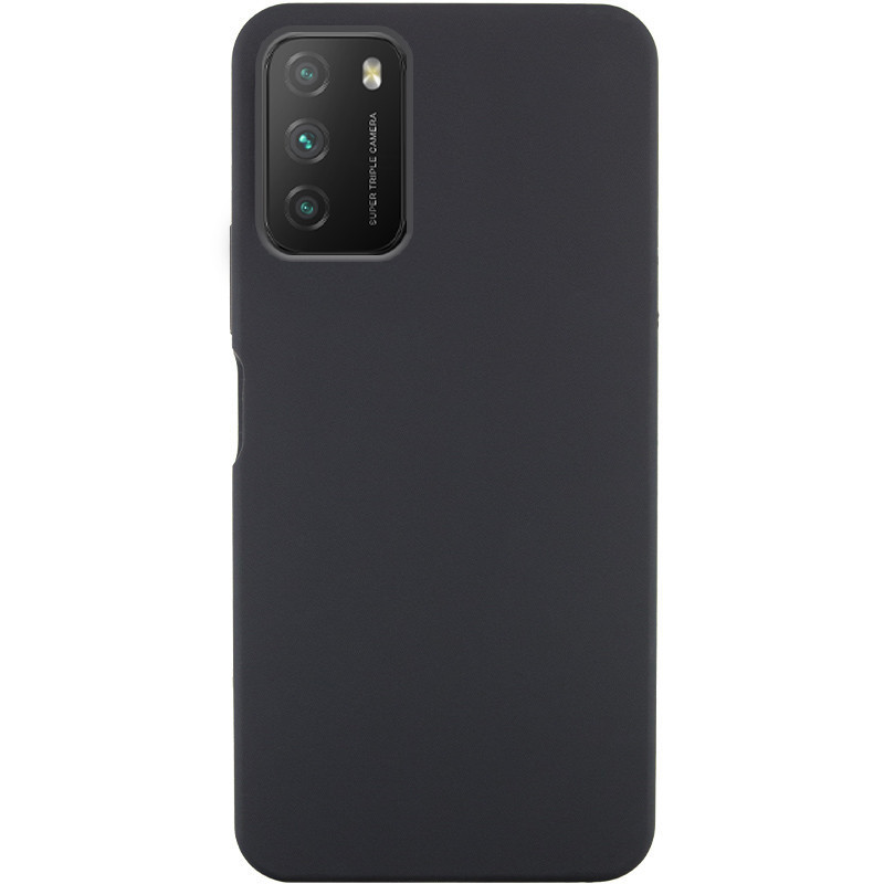 Чохол Silicone Cover Lakshmi (AA) на Xiaomi Poco M3 (Чорний / Black)