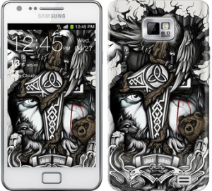 Чохол Тату Вікінг на Samsung Galaxy S2 i9100
