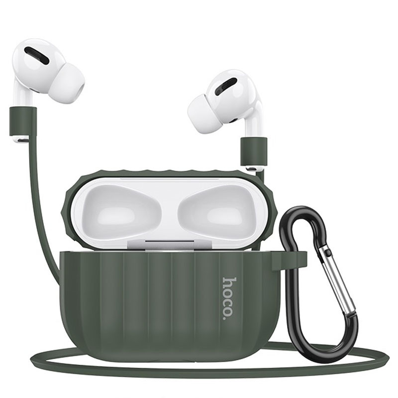 Силіконовий футляр Hoco WB20 для навушників AirPods Pro (Зелений)