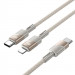 Фото Дата кабель Hoco U139 Type-C to Lightning/Type-C 100W (1.2m) (Gold) на vchehle.ua
