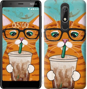 

Чехол Зеленоглазый кот в очках для Nokia 5.1 667174