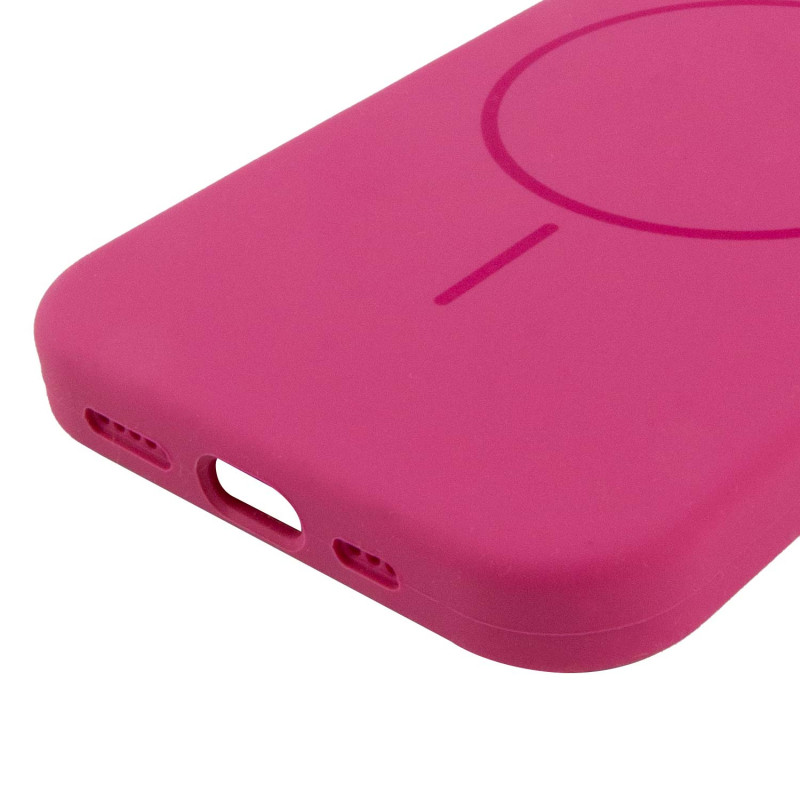 Купить Чехол Silicone Case Full Protective (AA) NO LOGO with Magnetic Safe для Apple iPhone 11 Pro Max (6.5") (Малиновый / Dragon Fruit) на vchehle.ua