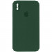 Чохол Silicone Case Square Full Camera Protective (AA) для Apple iPhone X / XS (5.8") (Зелений / Cyprus Green)