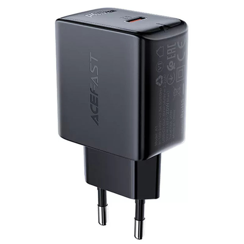 СЗУ Acefast A1 PD20W (1USB-C) (Black)