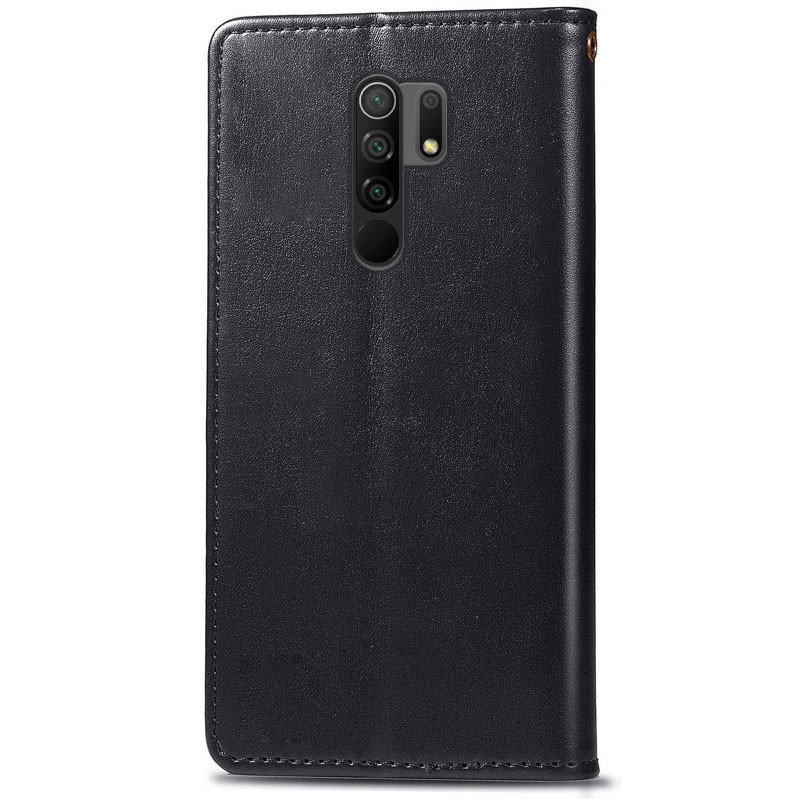 Шкіряний чохол книжка GETMAN Gallant (PU) для Xiaomi Redmi Note 8 Pro (Чорний) в магазині vchehle.ua