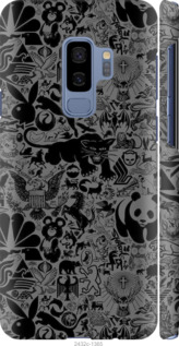 Чехол Чёрно-серый стикер бомбинг для Samsung Galaxy S9 Plus
