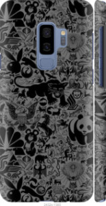 Чехол Чёрно-серый стикер бомбинг для Samsung Galaxy S9 Plus