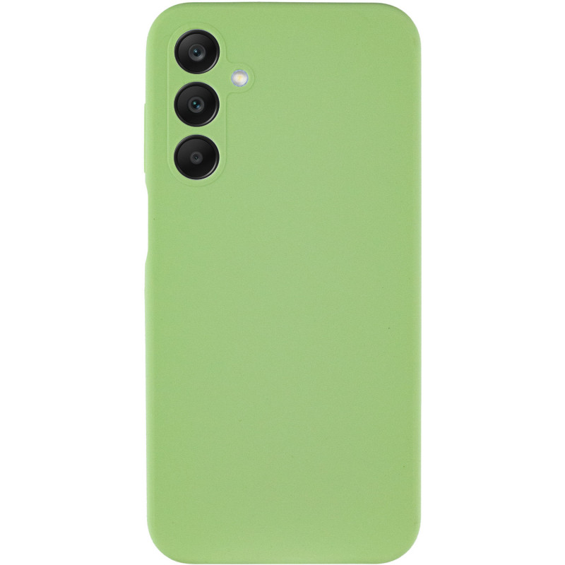 Фото Чехол Silicone Cover Lakshmi Full Camera (AA) для Samsung Galaxy A25 5G (Зеленый / Pistachio) на vchehle.ua