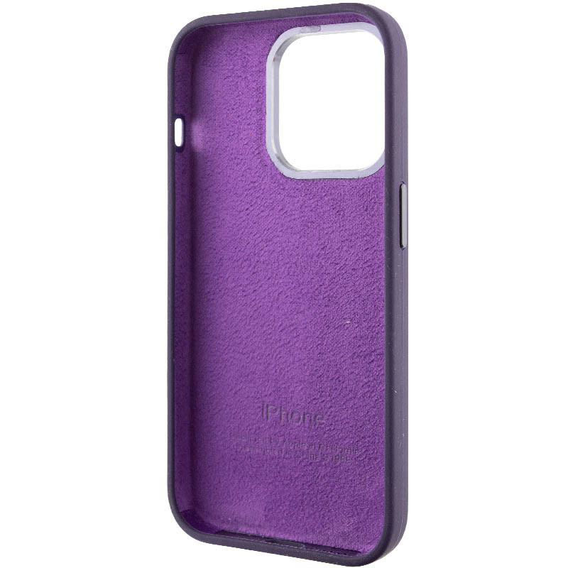 Купити Чохол Silicone Case Metal Buttons (AA) на Apple iPhone 13 Pro (6.1") (Фіолетовий / Elderberry) на vchehle.ua