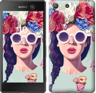 

Чехол Девушка с цветами для Sony Xperia M5 95732